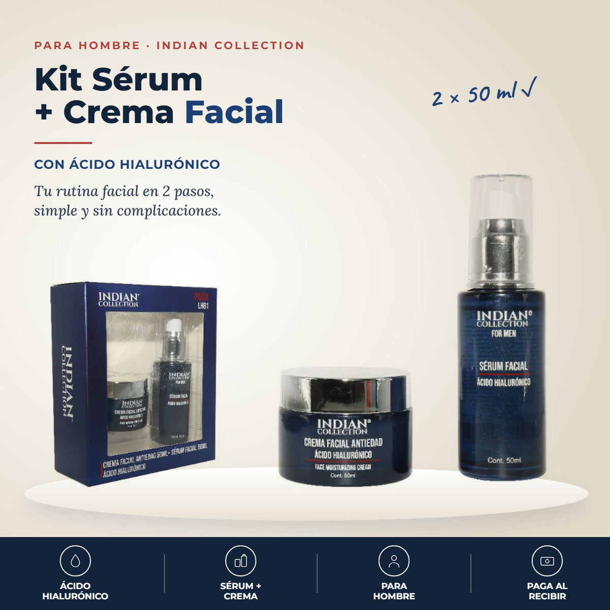 Pack facial para hombre